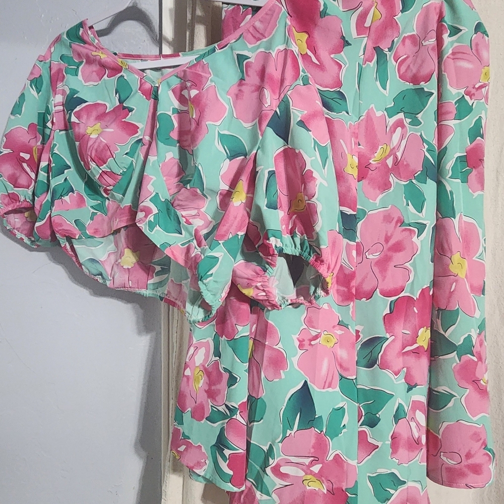 2 piece shirt and skirt